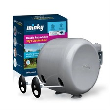 Minky Homecare Outdoor Retrátil Duplo Clothesline Resistente PVC Revestido Energia comprar usado  Enviando para Brazil