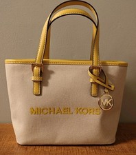 Bolsa tote Michael Kors jet set viagem lona extrapequena zíper superior, usado comprar usado  Enviando para Brazil