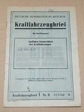 Kfz brief historischem gebraucht kaufen  Wernigerode