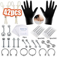 Kit piercing corpo usato  Spedire a Italy