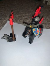 Lego Black Knight minifigura vintage com castelo de cavalo 6009 completo comprar usado  Enviando para Brazil