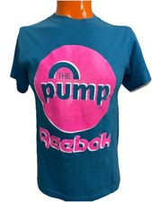 Camiseta Reebok The Pump Reebok Sport Masculina Tamanho M EUA Rosa Azul-petróleo Antiga Anos 90 comprar usado  Enviando para Brazil