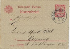 Königreich bayern kartenbrief gebraucht kaufen  Georgsmarienhütte