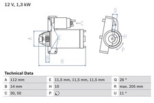 Anlasser starter bosch gebraucht kaufen  Oberlungwitz