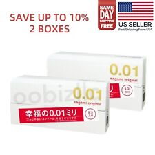 Preservativos ultrafinos Sagami Original 001 0,01 mm, 5 peças x 2 caixas, vendedor dos EUA comprar usado  Enviando para Brazil
