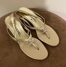 Sandales chanel vintage d'occasion  Paris XIX
