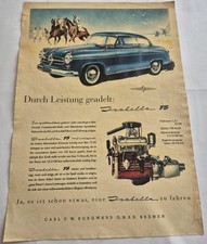 Borgward isabella werbeplakat gebraucht kaufen  Reichenbach im Vogtland