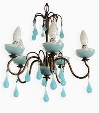 Lustre pampille opaline. d'occasion  Marignane