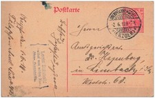 Ganzsache germania 1919 gebraucht kaufen  Hagenburg