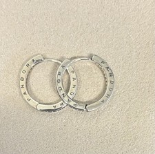 Pandora silver huggies for sale  RAMSGATE