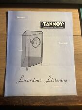Tannoy luxurious listening for sale  STROUD