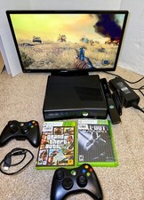 Pacote de console Xbox 360 Slim com 2 controles, Kinect, GTA V, Black Ops 2. Ótimo comprar usado  Enviando para Brazil