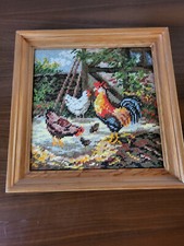 Gobelinbild hühner 30 gebraucht kaufen  Dreieich
