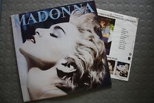 Madonna – Azul Verdadeiro - Itália 1986 Sire 92 5442-1 de Luxe com Inserção Muito Bom Ex comprar usado  Enviando para Brazil