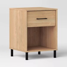 Mixed materials nightstand for sale  USA