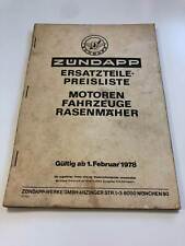 Riginal zündapp preisliste gebraucht kaufen  Hamburg
