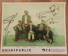 Foto autografada assinada 8,5x11” banda completa One Republic, usado comprar usado Foto autografada assinada 8,5x11” banda completa One Republic, usado comprar usado  Enviando para Brazil