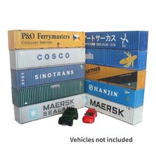 Usado, Modelo de contêiner de transporte 45 pés escala 1:64 modelo de adereço de cena de contêiner de carga urbana comprar usado  Enviando para Brazil