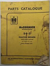 Catálogo de peças originais McCormick International para cortador de trator S4-2, c 1960 comprar usado  Enviando para Brazil
