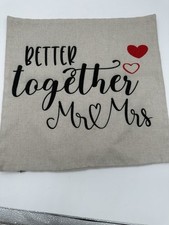 mr mrs farmhouse pillows for sale  Huntsville