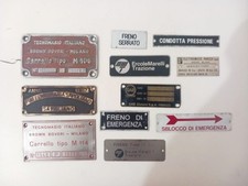 Lotto targhe ferroviarie usato  Roma