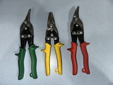 Tesoura de corte aviação corte estanho corte chapa de metal alicate ferramenta manual conjunto com 3 peças comprar usado  Enviando para Brazil