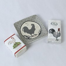Lote de 3 itens de banheiro galo saboneteira em barra de sabão em perfeito estado pacote de tecido comprar usado  Enviando para Brazil