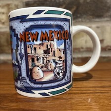 Balões de ar quente vintage Kwc New México lembrança xícara de café Pueblo Indians comprar usado  Enviando para Brazil