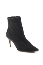 Botas de tornozelo femininas Schutz de camurça biqueira pontiaguda salto agulha baixo preto tamanho 8 EUA comprar usado  Enviando para Brazil