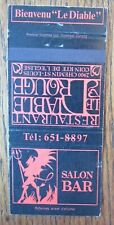 Devil matchbook matchcover d'occasion  Expédié en Belgium