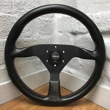 Volante Momo Monte Carlo genuíno couro preto, costurado vermelho, 350mm.   7D comprar usado  Enviando para Brazil