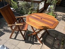 Teak klappstühle set gebraucht kaufen  Gera