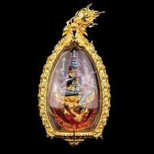 Amuleto tailandês God of Creation Hindu Brahma Riding Swan Gold Thao Maha Phrom, usado comprar usado  Enviando para Brazil