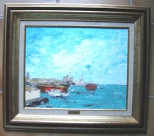 Huile toile encadree d'occasion  Vannes