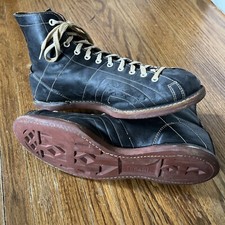tênis de basquete antigo couro preto 1950 cano alto Hyde masculino 9 comprar usado  Enviando para Brazil