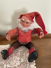 Arne Hasle norweski gnom troll elf męski lalka vintage norwegia 12" siedzący na sprzedaż  Wysyłka do Poland