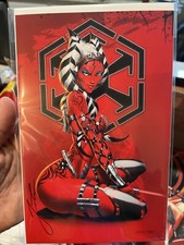 VIÚVA BRANCA #1 • COSPLAY AHSOKA SITH STAR WARS • CERTIFICADO DE AUTENTICIDADE ASSINADO POR JAMIE TYNDALL LTD 150 comprar usado  Enviando para Brazil