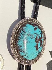 Soberbo Bolo Navajo Turquesa e Prata Esterlina assinado H B, usado comprar usado  Enviando para Brazil