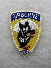 Usado, Feltro adesivo de infantaria 187º parapente Exército dos EUA (AA562 comprar usado  Enviando para Brazil