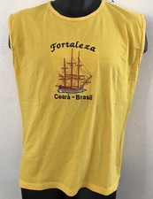 Antigo. Fortaleza Ceará-Brasil navio bordado penhascos vermelhos masculino sem mangas músculo M comprar usado  Enviando para Brazil