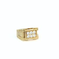 Herrenring goldring zirkonen gebraucht kaufen  München