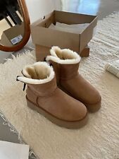 Nuevos Zapatos para Mujer UGG MINI BAILEY BOW II Botines Sin Cordones Sin Caja segunda mano  Embacar hacia Argentina