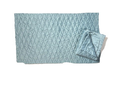 2 SL Fronhas de Cetim Acolchoadas Caseiras Par Azul King Size Roupa de Cama de Luxo comprar usado  Enviando para Brazil