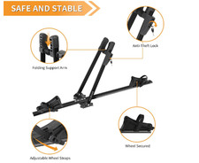 Usado, NOVO Suporte de Teto para Bicicleta Suporte de Bicicleta Alumínio Leve com Bloqueio Seguro comprar usado  Enviando para Brazil