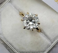 Round moissanite solitaire for sale  GLASGOW