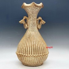 12,2" porcelana canção arcaica dinastia porcelana branca boca flor garrafa orelha dupla comprar usado  Enviando para Brazil