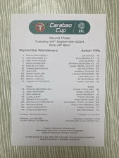 Wycombe wanderers aston for sale  SUTTON COLDFIELD