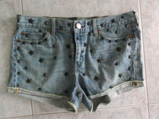 Usado, Shorts de algodão cravejado vintage US$ 160 LEVI STRAUSS EUA 8-10-12 MUITO BOM ESTADO comprar usado  Enviando para Brazil