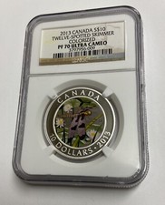 Usado, 2013 Canadá S$10 Skimmer de Doze Manchas Colorido Pf 70 Ultra Cameo comprar usado  Enviando para Brazil