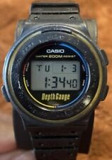 *** Raro relógio de mergulho CASIO DW-220DG (558) medidor de profundidade Japão M vintage 200m SCUBA comprar usado  Enviando para Brazil